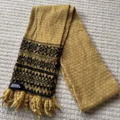 OZONE ROCKS 幾何学模様 ニットマフラー