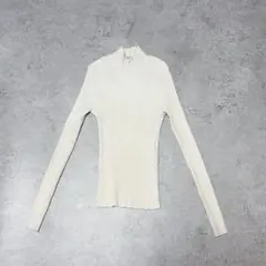 s3440 ザラ 長袖ニット ハイネック リブ編み タイトセーター 秋冬 無地