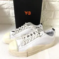 Y-3 ワイスリー　ホワイトレザー　スニーカー　YUBEN LOW 25cmのサムネイル