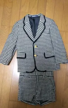 日本製♪ピノチオ千鳥格子柄　男の子フォーマル　105A