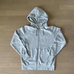 チャンピオングレー フルジップパーカー コットン混紡