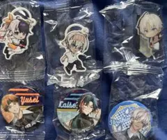 にじさんじ くら寿司 イブラヒム 魁星 夜見れな 北見遊征 アクスタ 缶バッジ