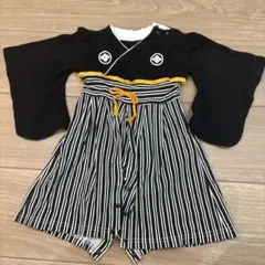ストライプ柄和風子供着物　80サイズ
