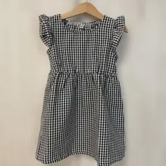 西松屋 ノースリーブ ギンガムチェック ワンピース 110cm