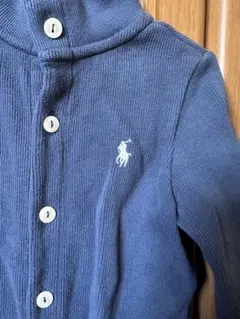 ポロ・ラルフ・ローレン ネイビーロンパース