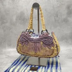 Jamin Puech ジャマンピュエッシュ トート ハンドバッグ ビーズ 刺繍