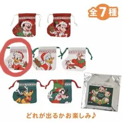 ミッキー＆フレンズ シークレット巾着 クリスマスブーツ デイジー