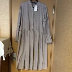 【ニッセン　スマイルランド】　新品　布帛見え　カットソーワンピース　5L