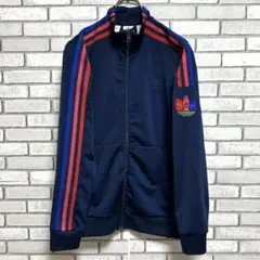 セール《美品》adidas originals☆ジャージ 刺繡ロゴ ネイビー L