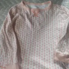 花柄長袖Tシャツ ピンク系