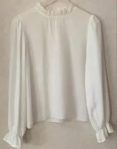 INGNIフリルネックブラウス M