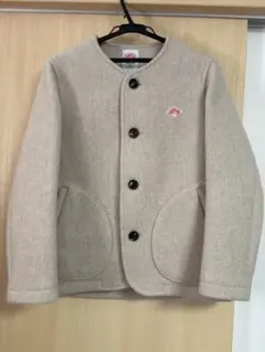 ダントン⭐︎ノーカラーウールコート　34 値下げ