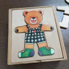 木製クマのパズル 知育玩具