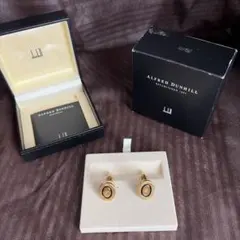 ALFRED DUNHILL カフス ゴールド ブラック