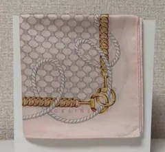 CELINE セリーヌ ハンカチ マカダム柄 未使用 薄ピンク