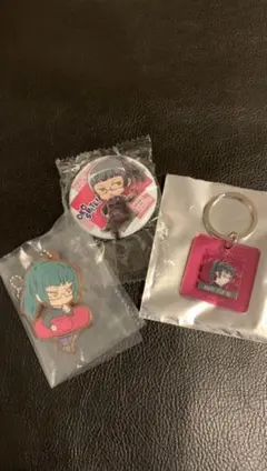 呪術廻戦　禪院真希セット　缶バッジ、アクリルチャーム、ばんちょうこう