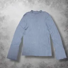 【セール】　フリルネック 長袖ニット