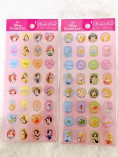 【新品】Seria セリア ディズニープリンセス ストーンシール ぷっくりシール