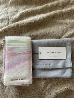 CHARLES & KEITH マルチカラーカードケース　新品未使用品