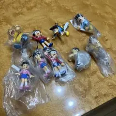 スネ夫、ジャイアン、のび太フィギュアストラップ9体セット