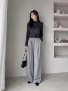レトロ花柄トップス 日本製 SOIXANIAINE 伸縮性 韓国のサムネイル