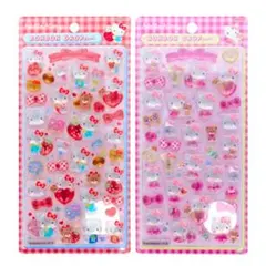 【正規品】 サンリオ ボンボンドロップシール ハローキティ 赤 ピンク ♡ 2枚
