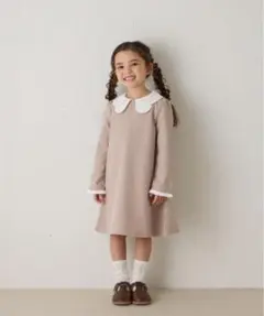 riziere ダブルカラーセレモニーワンピース　110 ベージュ