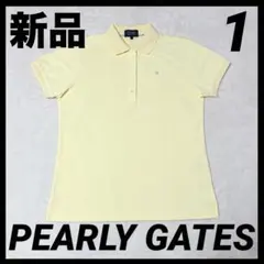 【新品】PEARLY GATES 半袖ポロシャツ　ニコちゃん　ゴルフウェア　1のサムネイル