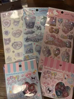 サンリオ キラキラカプセルシール おはじきシール セット