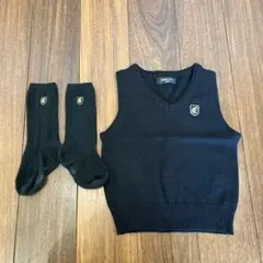 COMME CA ISM ニットベストと靴下セット　卒園式　入学式