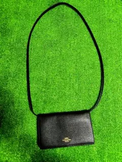 値下げ　COACH スマホショルダーバッグ ブラック