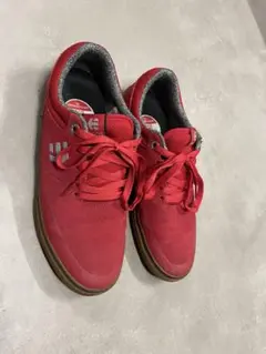 美品　Etnies レッド スエード スニーカー　エトニーズ　赤