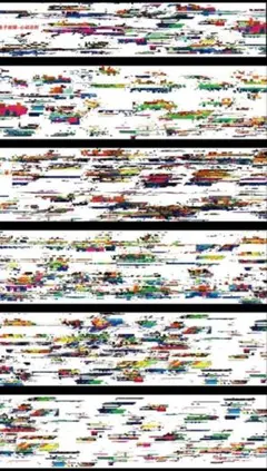 海外マスキングテープ　切り売り　1ループ　 電子故障　装飾　モザイク　PET