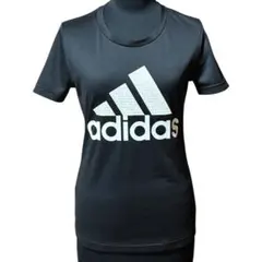 【美品】アディダス/adidas 半袖 Tシャツ Sサイズ ブラック ビッグロゴのサムネイル