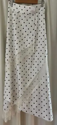 スナイデル　ドット柄　ロングスカート