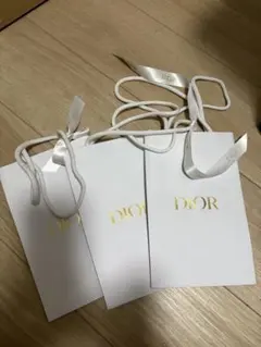 Dior ショップ袋 3枚セット ホワイト