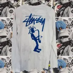 Stussy グラフィックプリント 長袖カットソー　ロンT レア Stussy グラフィックプリント 長袖カットソー ロンT レア - メルカリ