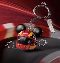 F1 ディズニー ミッキーマウス ヘルメットキーホルダー 中国限定 MINISO