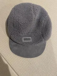 フリース グレーキャップ　冬用