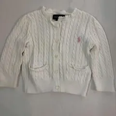 Ralph Lauren ホワイト カーディガン 12M