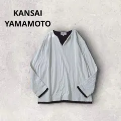 カンサイヤマモト トップス 長袖カットソー バイカラー キーネック カジュアルのサムネイル