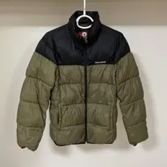 コンバース・ダウンジャケット・ブラック/オリーブ・Mサイズ