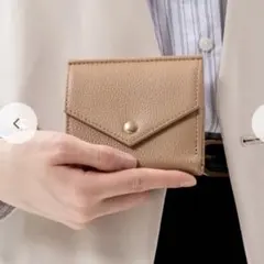 ゴートシュリンクレザー スキミング防止 スナップボタン 二つ折り財布のサムネイル