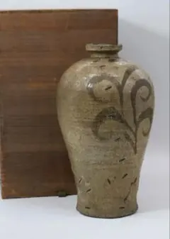 壷□古黄瀬戸 永仁銘瓶子 古壺 時代物 春光 水 古い花器 花瓶 瓶子