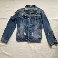 【未着用新品】ダメージデニムジャケット