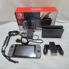 【美品】Nintendo Switch 本体 グレー 全付属品付き