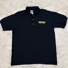 GILDAN ギルダン 企業ロゴ 刺繍 ポロシャツ ブラック Mのサムネイル