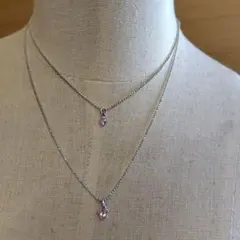 東京ディズニーランド購入ミッキーピンクラインストーンネックレスセットペンダント