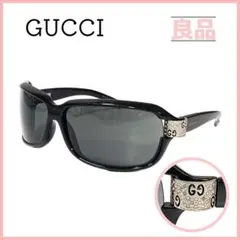 グッチ GUCCI サングラス マイクロGG シルバー ブラック ラインストーン