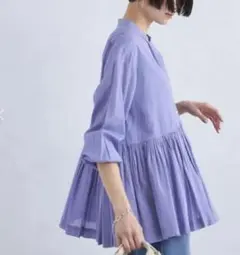 グリーンレーベルリラクシング　全方位映えブラウス　ライラック